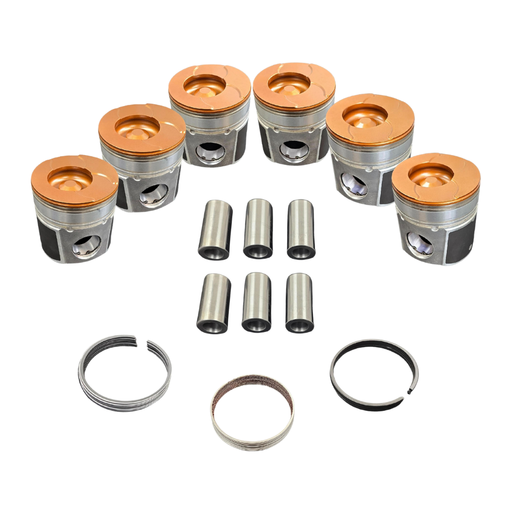 5.9C Choate Pistons w/rings 1998.5-2002 Coated, Flycut Set - choateperformance