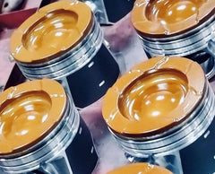 6.4P Choate Pistons w/rings 2008-2010 Coated, Flycut, Delipped Set