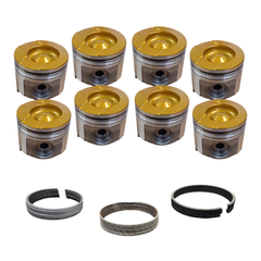 7.3P Choate Pistons w/rings 1994-2003 Coated, Flycut, Delipped Set