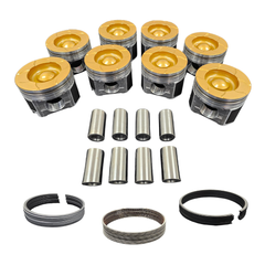 6.0P Choate Pistons w/rings 2004-2007 Coated, Flycut, Delipped Set