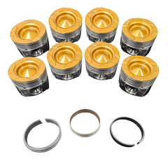 6.7P Choate Pistons w/rings 2011-2016 Coated, Flycut Set
