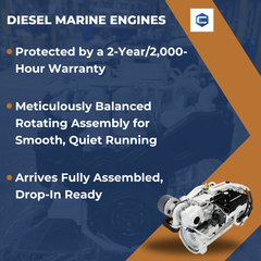 6BTA (5.9L) Marine Full Running Diesel Crate Engine Choate Performance