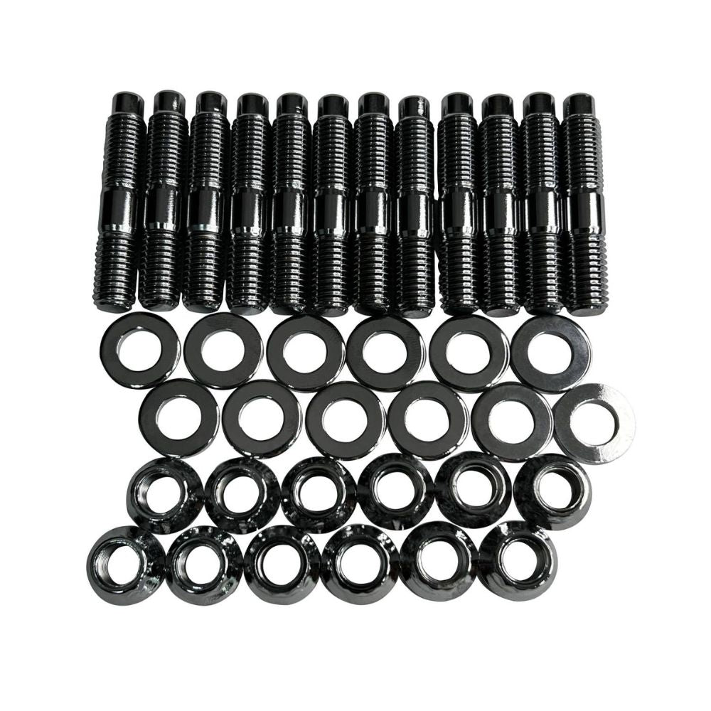 Heavy Duty Exhaust Manifold Stud Kit for Dodge/Ram (1994-20) 5.9L and 6.7L Cummins Diesel (Chrome) Gator Fasteners