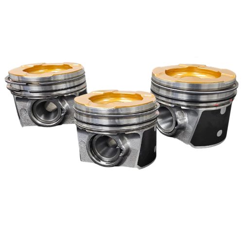 6.4 Powerstroke Pistons With Rings 2008-2010 Choate Coated, Flycut, Delipped Set - Image 2